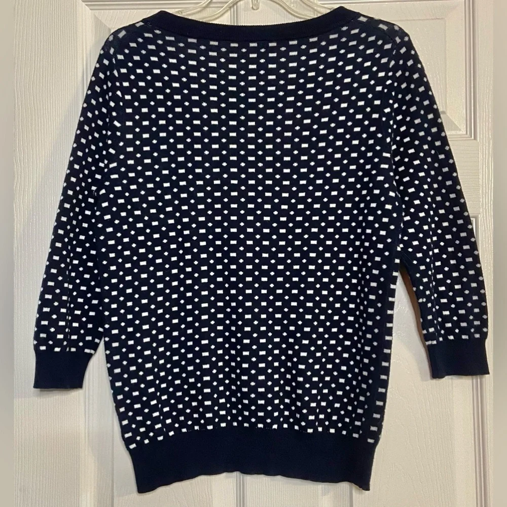 J. Crew Womens Sweater Navy Knit Crew Neck Pullover Size Small